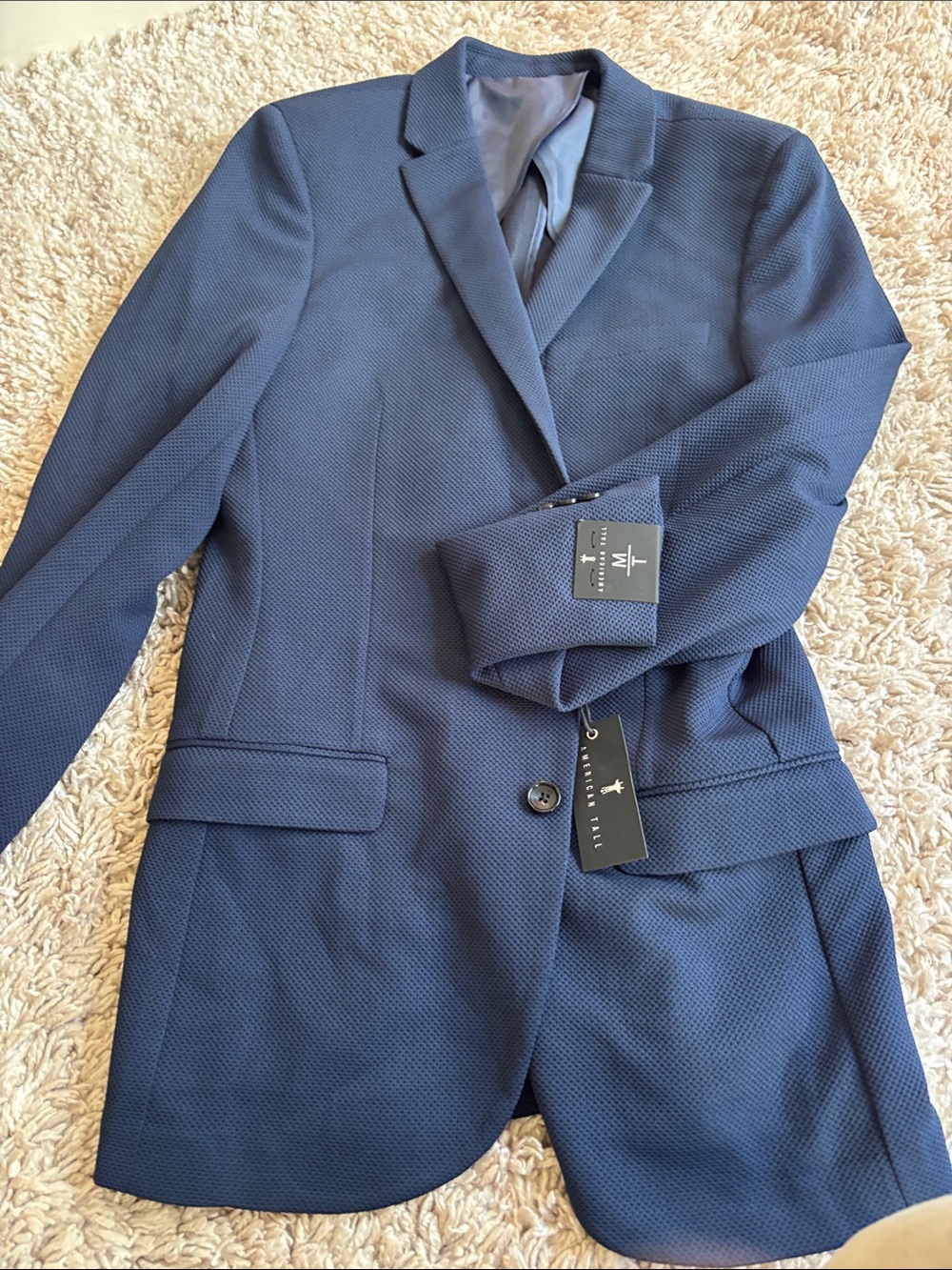 Tall Men's Navy Sport Blazer - Clothing For Tall
